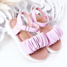 FR1 Sandalen für Kinder mit Klettverschluss Violett Aimy lila 2