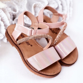 FR1 Kindersandalen mit Pailletten Pink Blake rosa 2