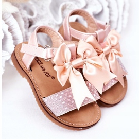 FR1 Sandalen für Kinder mit Schleife Pink Beebee rosa 1