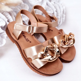 FR1 Kindersandalen mit Kette Golden Buffy 2