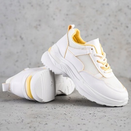 SHELOVET Stilvolle weiße Turnschuhe 1