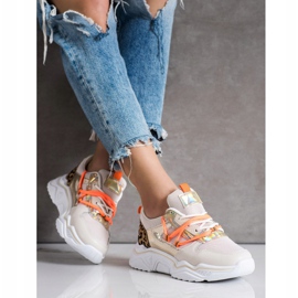 SHELOVET Sneakers mit Leopardenmuster braun 1