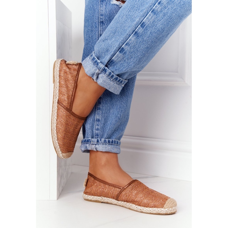 Espadrilles On Straw Lu Boo Brown Sole braun 1
