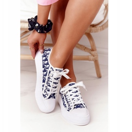 PS1 Sneakers für Damen in Weiß und Marineblau Daphne navy blau 5