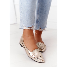 Durchbrochene Loafer für Damen Lu Boo Golden 2