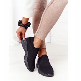 PS1 Damen Sportschuhe Slip-on Schwarz Yoga Klasse 2