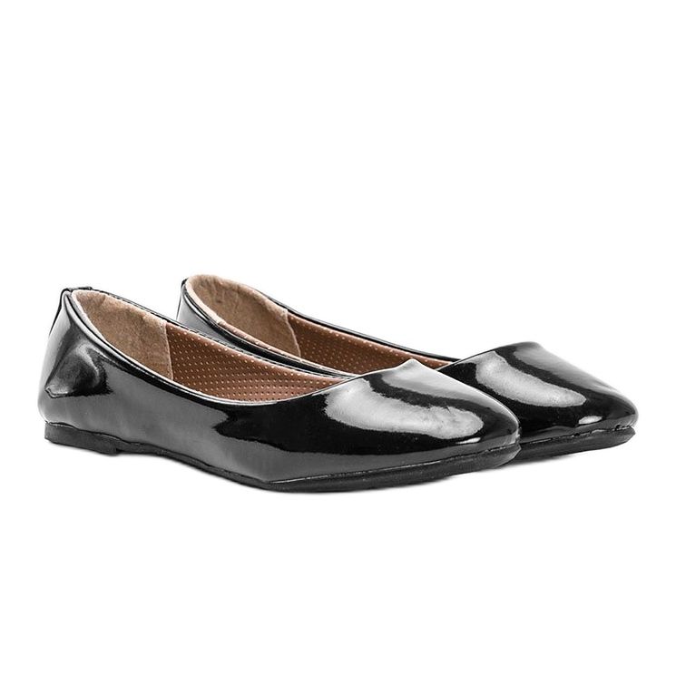 Schwarz lackierte Sixth Avenue Ballerinas 1