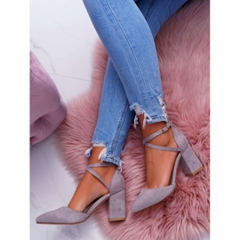 PS1 Damen Pumps mit Absatz in Spitzgrau Cosmo 4