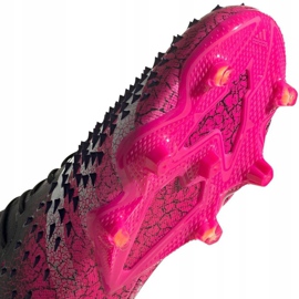 Adidas Predator Freak.1 L Fg M FW7244 Fußballschuhe weiß, schwarz, rosa schwarz 2