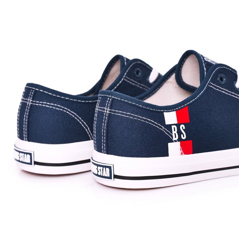 Herren Big Star HH174326 Marineblaue Turnschuhe navy blau 2