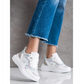 Sweet Shoes Sneakers mit Glitzer weiß 1