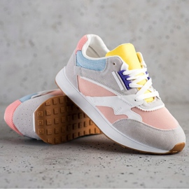 SHELOVET Bunte Sportschuhe rosa mehrfarbig 1