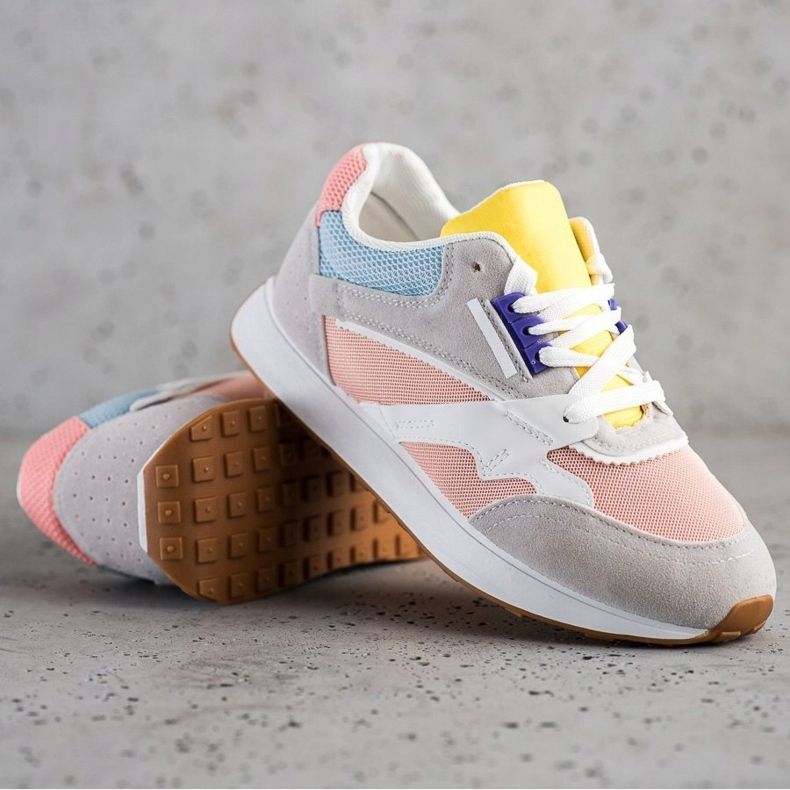 SHELOVET Bunte Sportschuhe rosa mehrfarbig 1