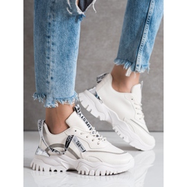 Ideal Shoes Beige Fashion Sneakers 1