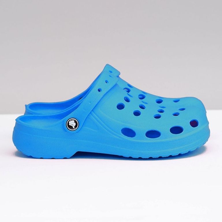 Flameshoes Damen Hausschuhe Eva Blue Foam Crocs blau 1