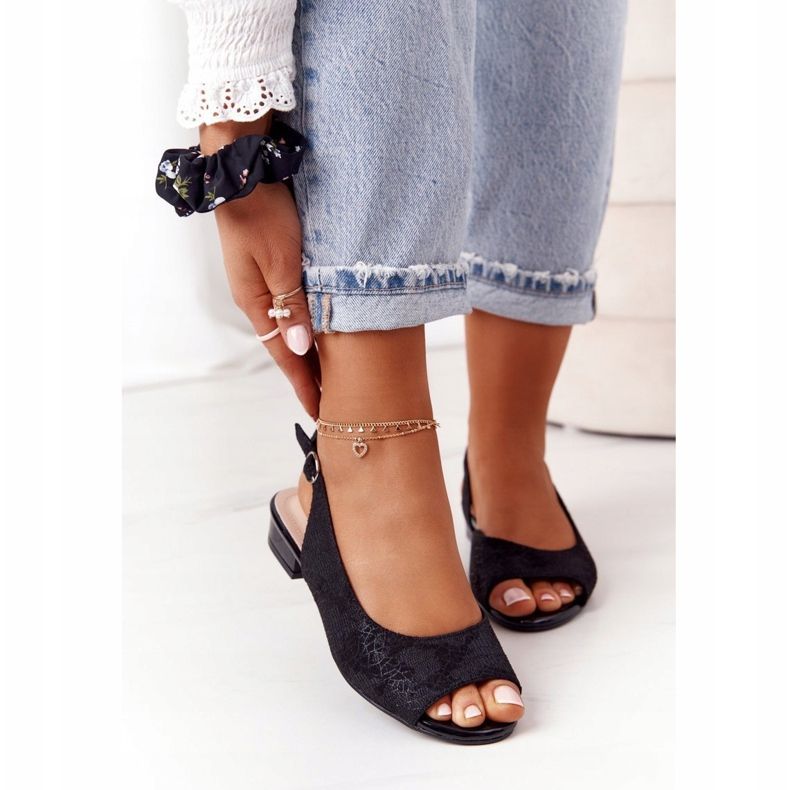 Wildleder High Heel Sandalen Sergio Leone SK807 Schwarz 1