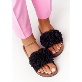 PE1 Schwarze Blumenbombe auf der Korksohle 1