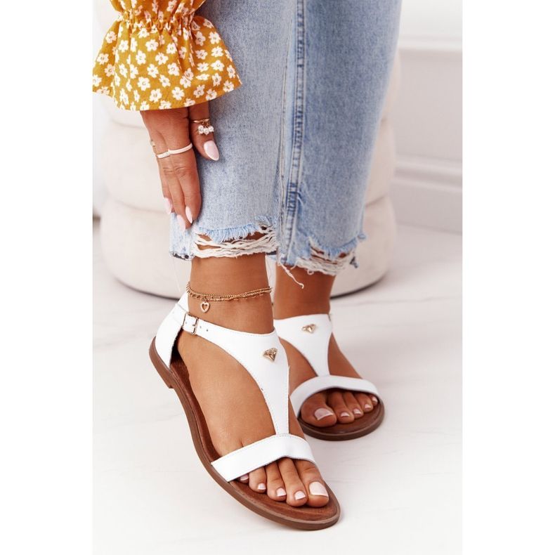 Damen Ledersandalen Nicole 2648 Weiß 2