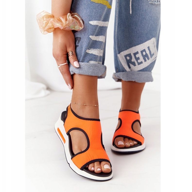 S.Barski Orange Slip-On Sandalen Zoey schwarz 1