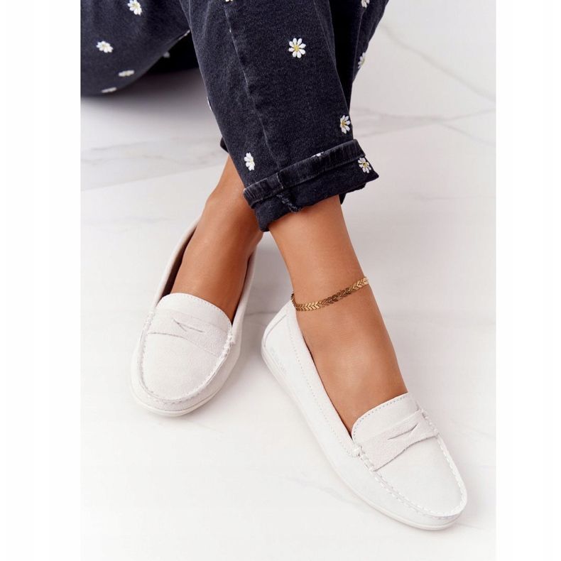 Damen Wildleder Loafer Big Star HH274665 Ecru beige 1