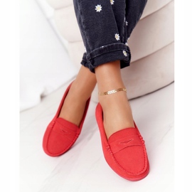 Damen Wildleder Loafer Big Star HH274668 Coral rot 2