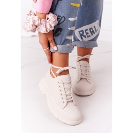 Damen Sneaker Beige Travel Time auf großen Sohlen 2