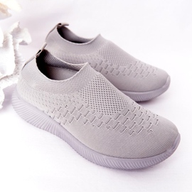 EVE Kinder Sportschuhe Slip-On Grau Schulausflug 2