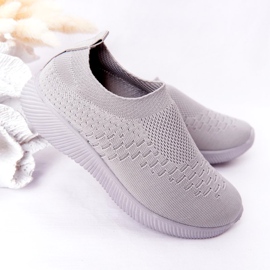 EVE Kinder Sportschuhe Slip-On Grau Schulausflug 3