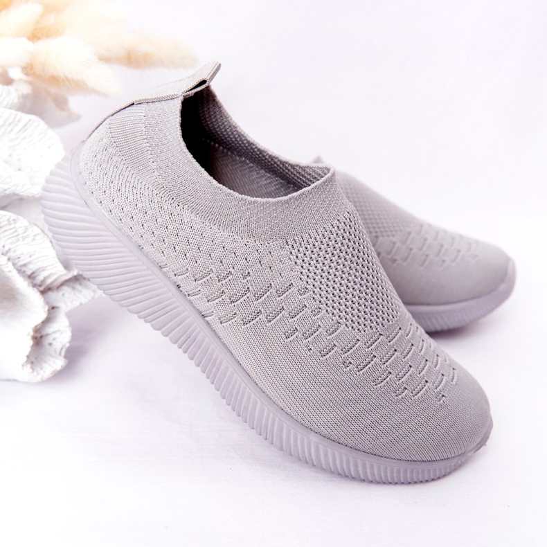 EVE Kinder Sportschuhe Slip-On Grau Schulausflug 3
