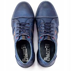 Polbut Herren Freizeitschuhe R3 Perforation Navy Blue marineblau 4