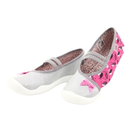 Befado Kinderschuhe 116Y288 rosa silber- grau 3