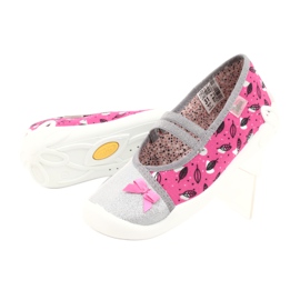 Befado Kinderschuhe 116Y288 rosa silber- grau 4
