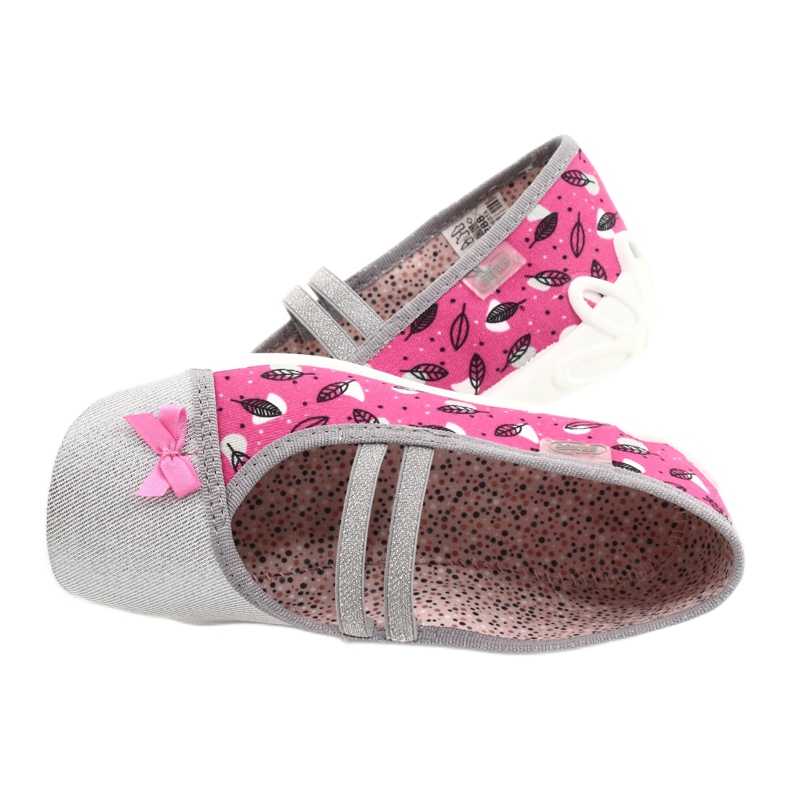 Befado Kinderschuhe 116Y288 rosa silber- grau 5