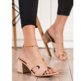 VINCEZA Hausschuhe beige 1