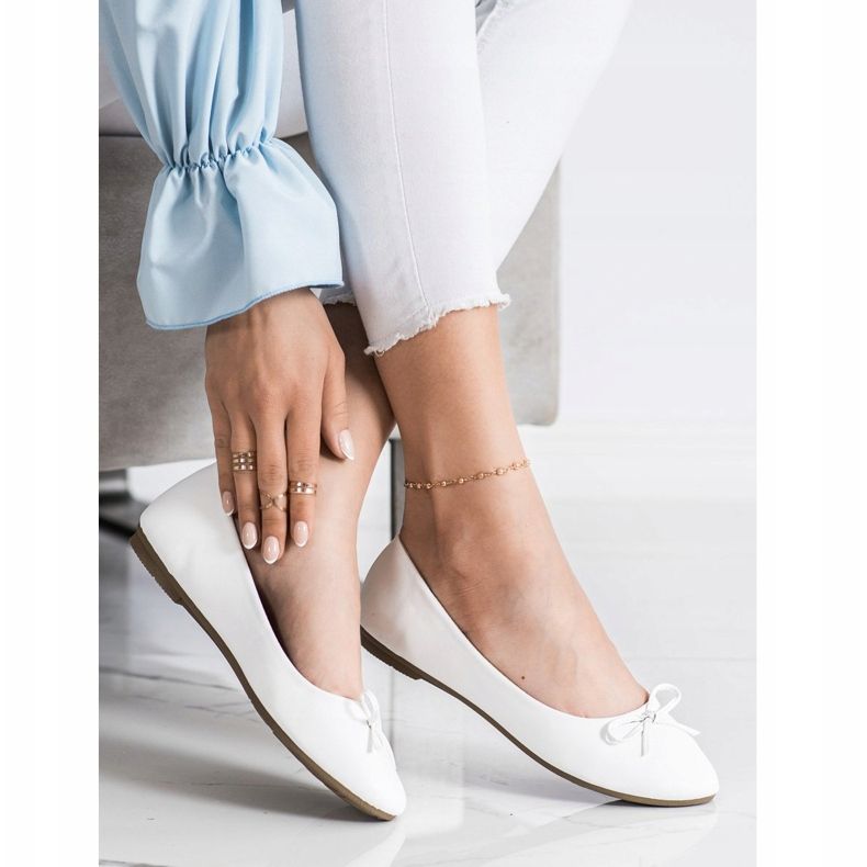 Diamantique Klassische Ballerinas weiß 2