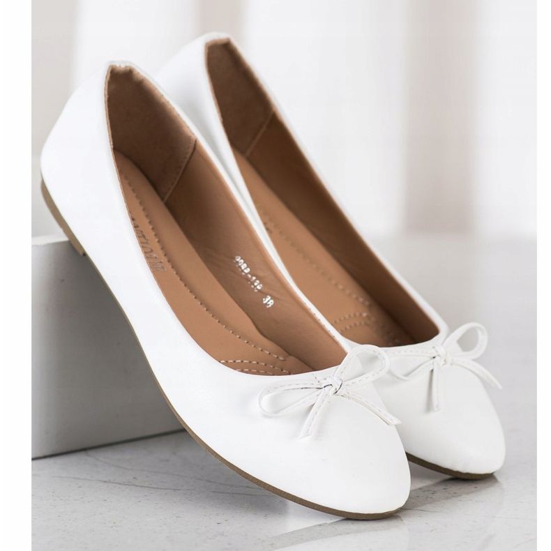 Diamantique Klassische Ballerinas weiß 1