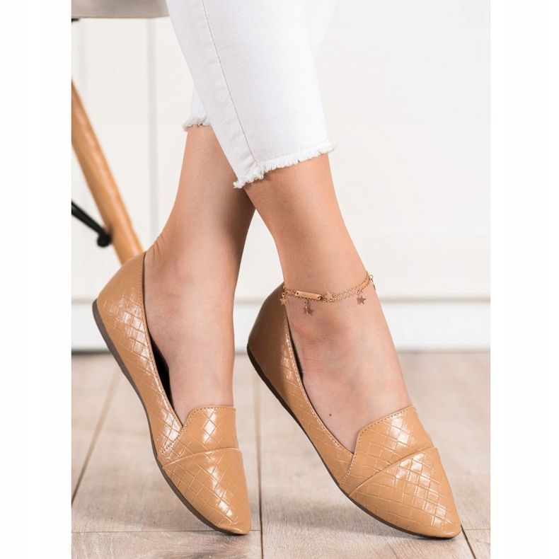 Seastar Modische Ballerinas mit Öko-Leder braun 1