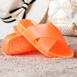 SHELOVET Modische Gummipantoffeln orange 1