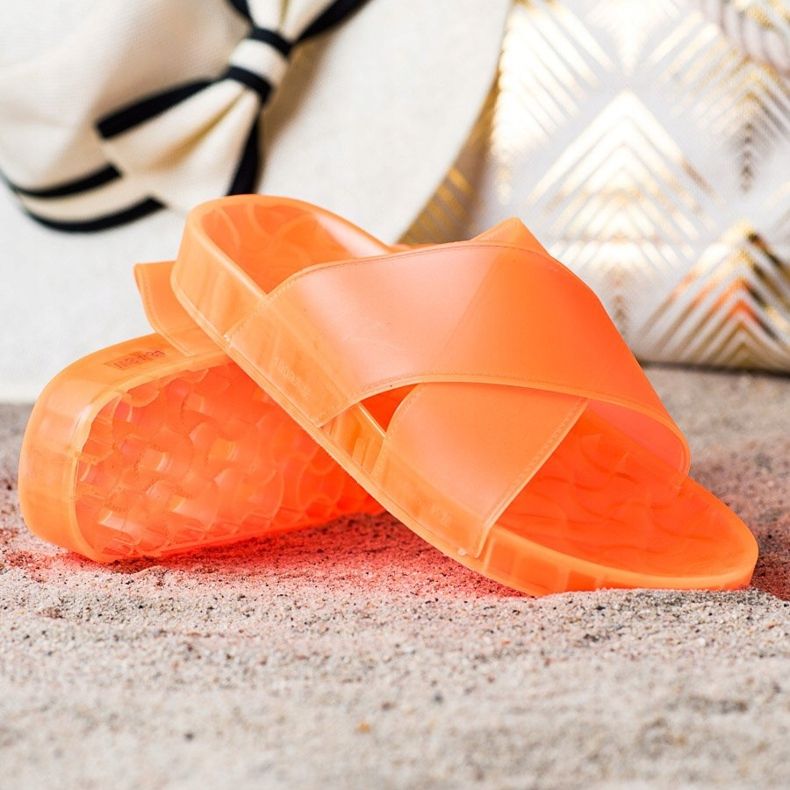 SHELOVET Modische Gummipantoffeln orange 1