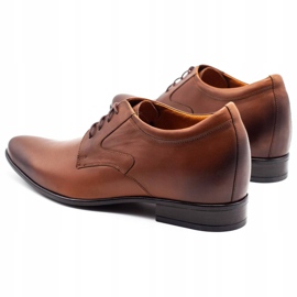 Olivier Formale Herrenschuhe P11, die den bedeckten Keil erhöhen braun 4