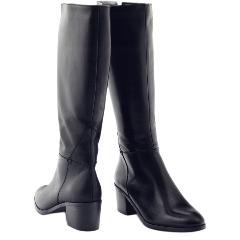 Schwarze Stiefel mit hohen Absätzen Anabelle 1180 3