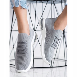 Diamantique Graue Sportschuhe 2