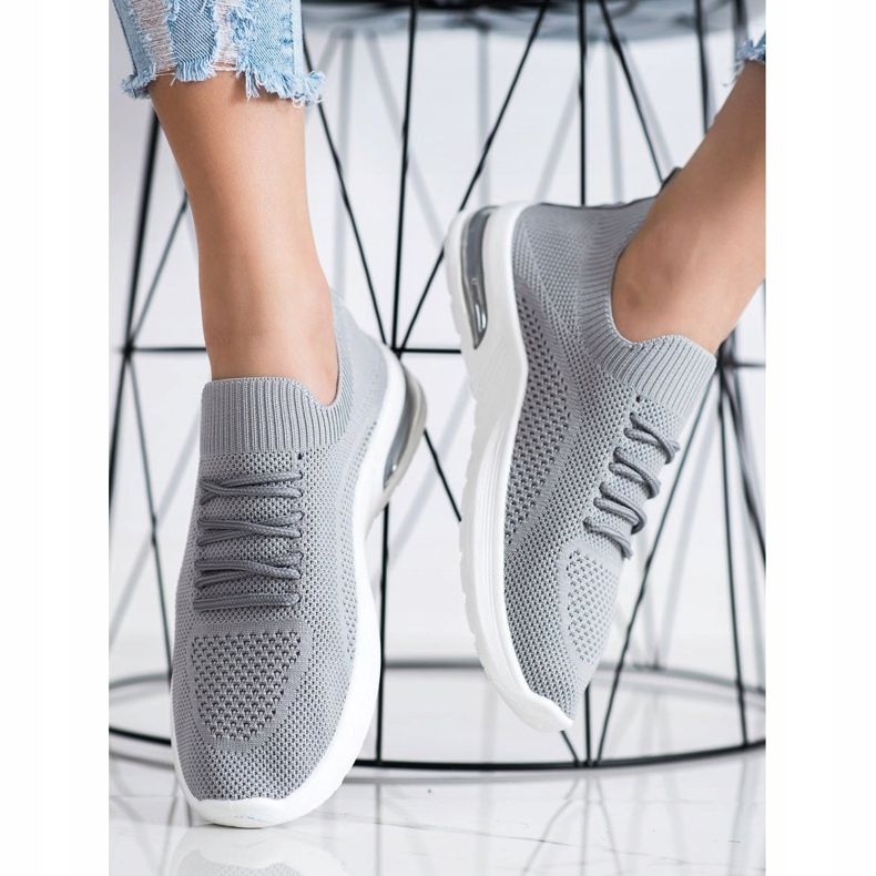 Diamantique Graue Sportschuhe 2