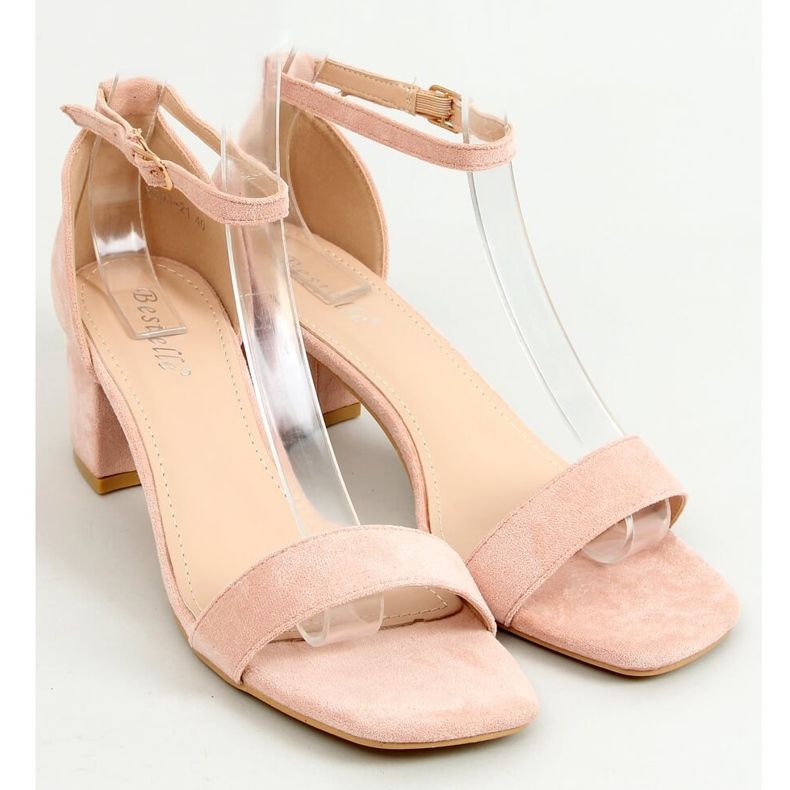 Sandalen mit niedrigen Absätzen rosa X503-21SA-2 Rosa 1