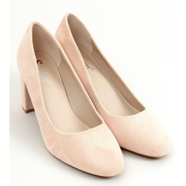 Pumps runde Zehen beige LL-239P Beige 1