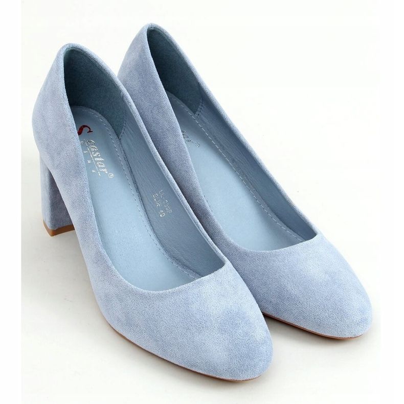 Pumps runde Zehen blau LL-239P Blau 1