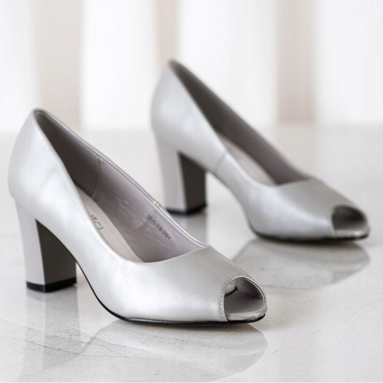 Goodin Pumps mit offener Spitze silber- grau 2