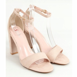 Sandalen auf der Post beige TU132P Beige 1