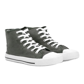 Grüne Khaki-Sneaker für Herren mit Gin-Knöchel 1