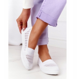 Durchbrochene weiße Chillout-Sneaker zum Hineinschlüpfen 2